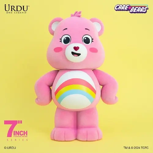 URDU X CLOUDCO 7” STANDING FIGURE – CARE BEARS UNLOCK THE MAGIC (CHEER BEAR)